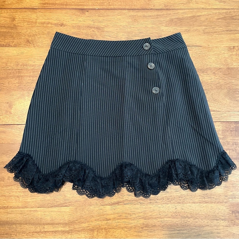 Pinstripe skirt
